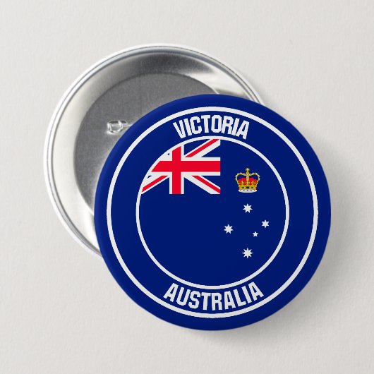 Victoria Round Emblem Button (Vorne & Hinten)