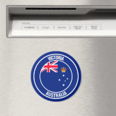 Victoria Round Emblem Magnet (In Situ (Geschirrspüler))