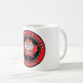 Victoria Round Polnisch kanadisches Leaf Kaffeetasse (VorderseiteRechts)