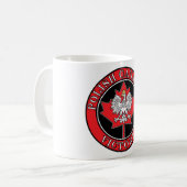 Victoria Round Polnisch kanadisches Leaf Kaffeetasse (Vorderseite Links)