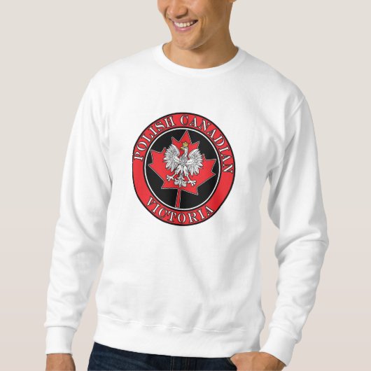 Victoria Round Polnisch kanadisches Leaf Sweatshirt (Vorderseite)