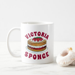 Victoria Sandwich Sponge Cake UK British Pastry Kaffeetasse