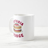 Victoria Sandwich Sponge Cake UK British Pastry Kaffeetasse (Vorderseite Links)