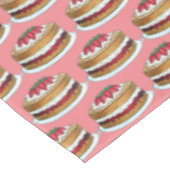 Victoria Sandwich Sponge Cake UK British Pastry Tischdecke (Schrägansicht)