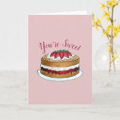 Victoria Schwammkuchen Britisch Backen Sie sind sü Karte (Gelbe Blume)