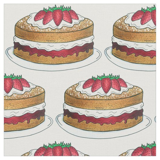 Victoria Sponge Cake British Food Baking Dessert Stoff (Nahaufnahme)