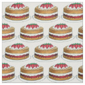 Victoria Sponge Cake British Food Baking Dessert Stoff (Muster)