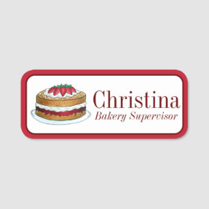 Victoria Sponge Cake Shop Britische Bäckerei Kondi Namensschild