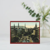 Victoria Square, Montreal Vintag Postkarte (Stehend Vorderseite)