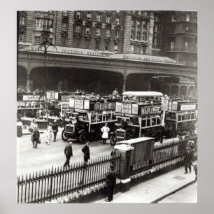 Victoria Station, 1920er Poster