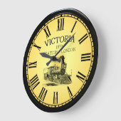 Victoria Station ~ London England ~ 1879 ~ Große Wanduhr (Winkel)