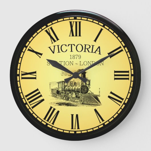 Victoria Station ~ London England ~ 1879 ~ Große Wanduhr (Vorderseite)