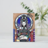 Victoria Steam Punk Fee Postcard Postkarte (Stehend Vorderseite)