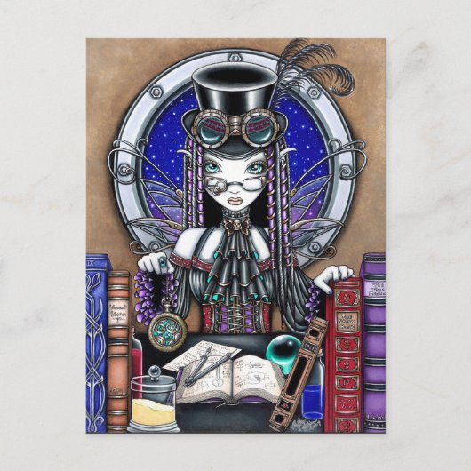 Victoria Steam Punk Fee Postcard Postkarte (Vorderseite)