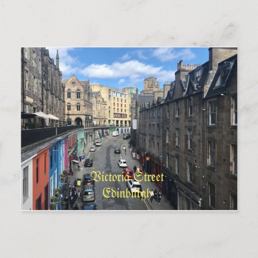 Victoria Street, Edinburgh Postkarte (Vorderseite)