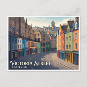 Victoria Street Edinburgh Schottland Postkarte