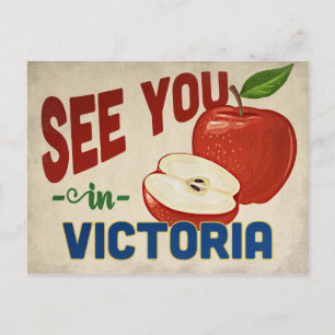 Victoria Texas Apfel - Vintage Reise Postkarte