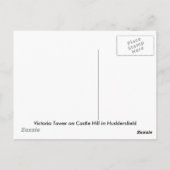 Victoria Tower in Huddersfield Postkarte (Rückseite)