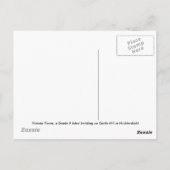 Victoria-Turm in Huddersfield Postkarte (Rückseite)