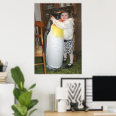 Victoria und Penguin Poster (Heimbüro)