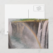 Victoria-Wasserfälle nach der Karte (Vorne/Hinten)