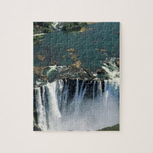 Victoriafälle, Grenze zwischen Sambia und Simbabwe Puzzle