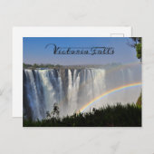 Victoriafälle Postkarte (Vorne/Hinten)
