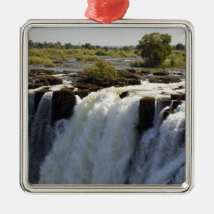 Victoriafälle, Sambesi-Fluss, Sambia. 2 Silbernes Ornament