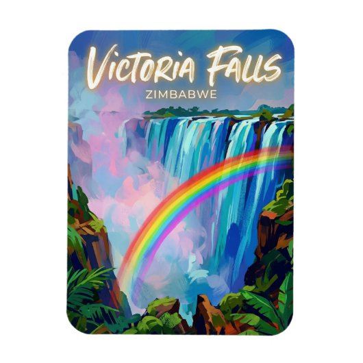 Victoriafälle Simbabwe Magnet (Vertikal)