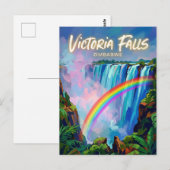 Victoriafälle Simbabwe Postkarte (Vorne/Hinten)