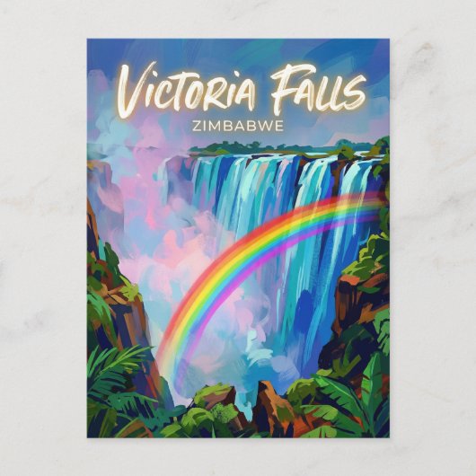 Victoriafälle Simbabwe Postkarte (Vorderseite)