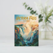 Victoriafälle Simbabwe Postkarte (Stehend Vorderseite)
