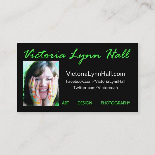 VictoriaLynnHall.com-Visitenkarten Visitenkarte (Vorderseite)