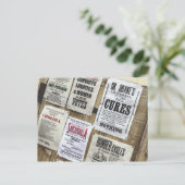 Victorian Advertising Postkarte (Stehend Vorderseite)