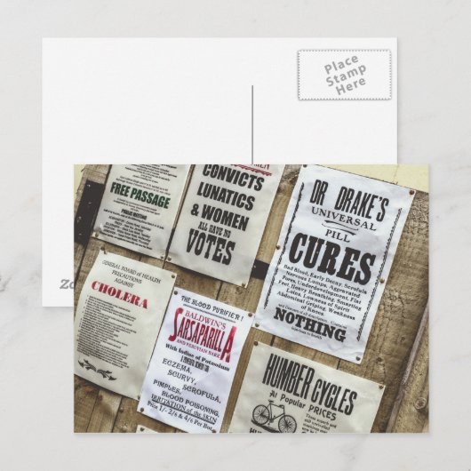 Victorian Advertising Postkarte (Vorne/Hinten)