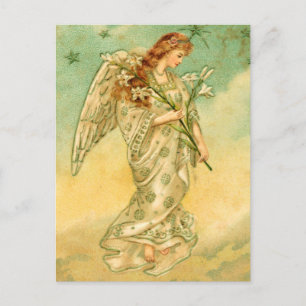 Victorian Angel Christmas Postcards Feiertagspostkarte
