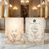 Victorian Angelic Cherub & Ethereal Doves Wedding Einladung