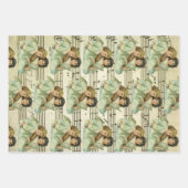 Victorian Angels Violin and Sheet Music Geschenkpapier Set (Vorderseite)