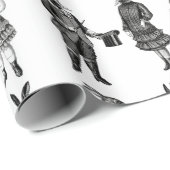 victorian animals kids funny geschenkpapier (Rolleneckpunkt)