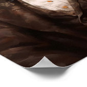 Victorian Animals Portrait, Dressed Animal Print,  Poster (Ecke)