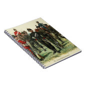 Victorian Antique Soldiers postcard Notizblock (Rechte Seite)