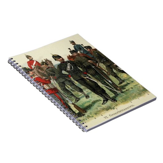 Victorian Antique Soldiers postcard Notizblock (Rechte Seite)