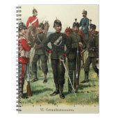 Victorian Antique Soldiers postcard Notizblock (Vorderseite)