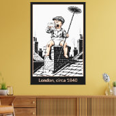 Victorian Baby Chimney Sweep. Funny Baby Leinwanddruck (Insitu (Wohnzimmer))