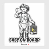 Victorian Baby Coal Miner funny sticker (Blatt)