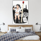 Victorian Baby Girl Matchstick Maker Leinwanddruck (Insitu (Schlafzimmer))