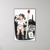 Victorian Baby Girl Matchstick Maker Leinwanddruck (Vorderseite)