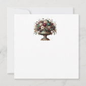 Victorian Bavaria Floral Vase Einladung (Rückseite)