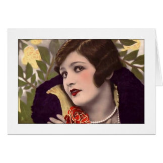 Victorian beauty in purple coat