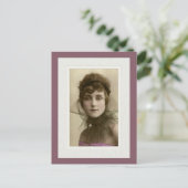 Victorian beauty intense look netting pink top postkarte (Stehend Vorderseite)